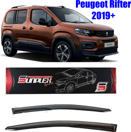 Peugeot Rifter Mugen Cam Rüzgarlığı 2019 sonrası 2'li Sunplex