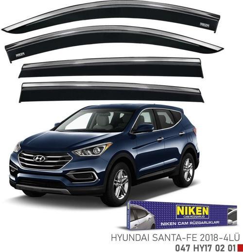 Hyundai Santa fe Kromlu Cam Rüzgarlığı Niken 2018+
