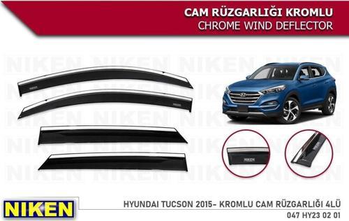 Hyundai Tucson Kromlu Cam Rüzgarlığı Niken 2015-2020