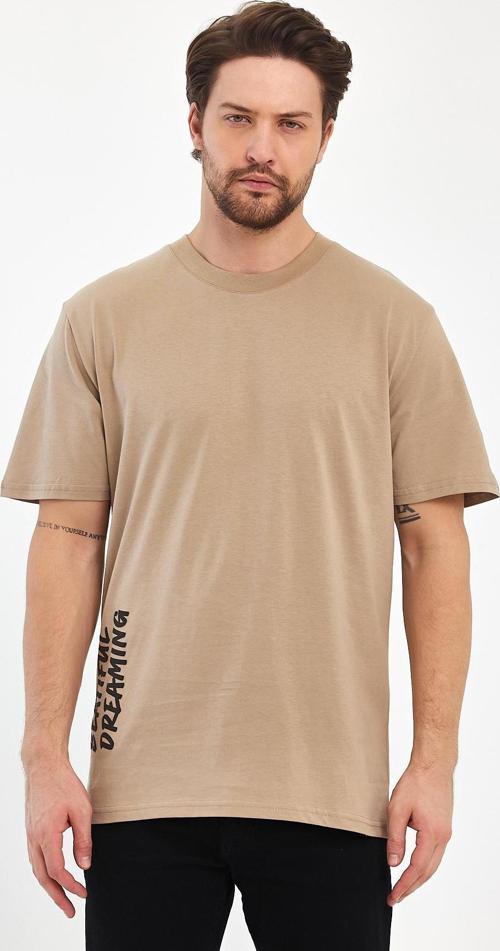 Erkek Arkası Rodi Baskılı Bisiklet Yaka T-shirt 2750
