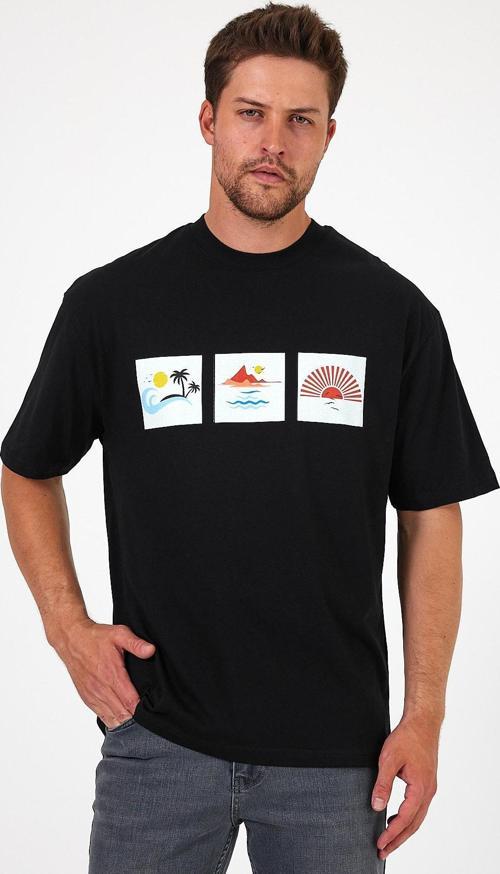 Erkek Bisiklet Yaka  Baskılı T-shirt 0210