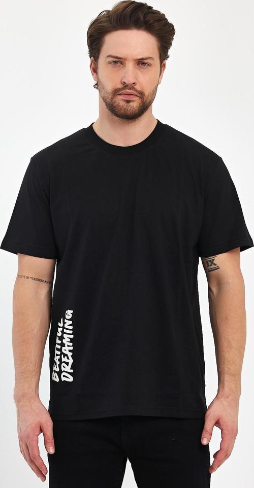 Erkek Arkası Rodi Baskılı Bisiklet Yaka T-shirt 2750