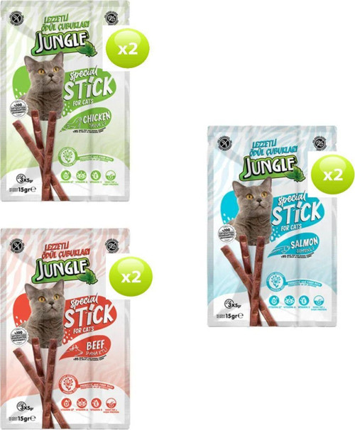 Stick Kedi Ödülü 3X5 Gr 6 Adet