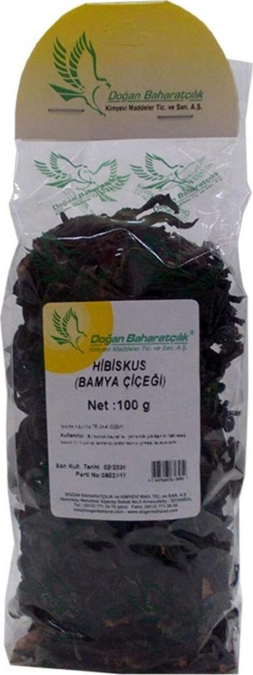 Afrika Bamya Çiçeği Hibiskus Mekke Gülü Doğal 100 Gr Paket