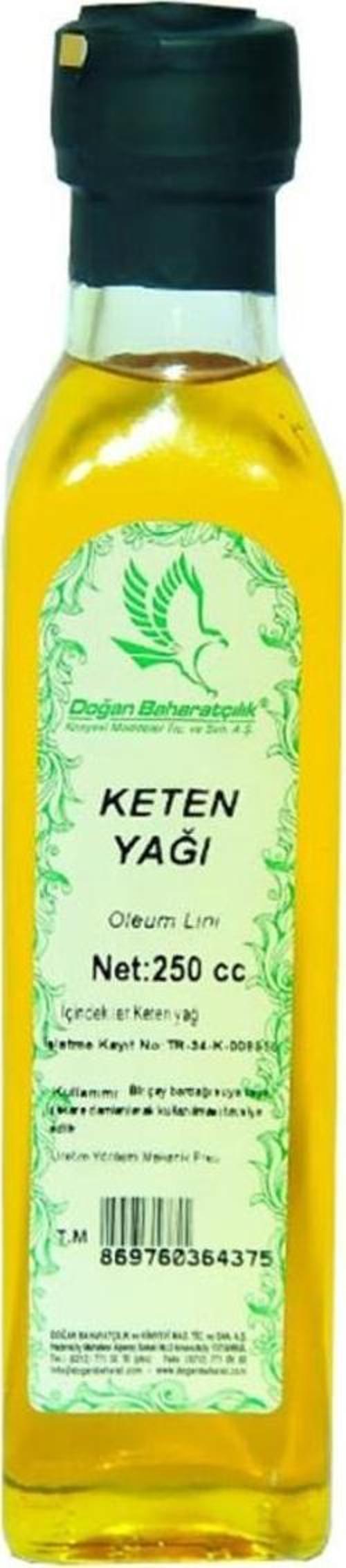 Baharatçılık Keten Yağı 250 Ml Doğal Saf Cam Şişe