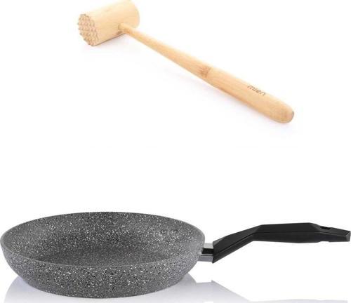 Granit Tava 24 CM ve Bambu Et Tokmağı