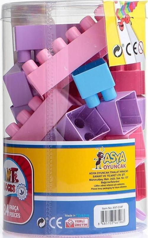 Ant Blocks 34 Parça Pastel Renk Lego Ant034-P