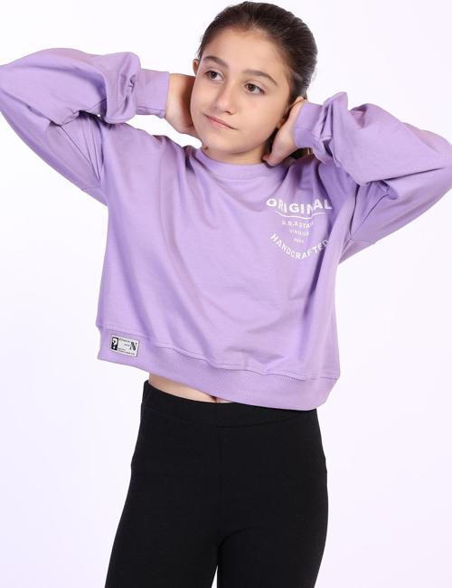 Toontoy Kız Çocuk Orıgınal Baskılı Sweatshirt