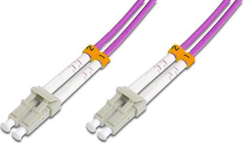 LC-LC Fiber Optik Patch Kablo, Multimode OM 4 50/125 Duplex, 3.0mm, LSZH, 40 metre