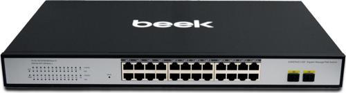 24 Ports 10/100/1000Mbps Managed PoESwitch with 2 Gigabit SFP