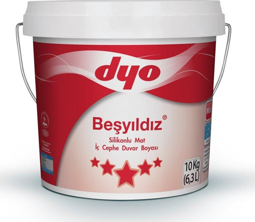 Beşyıldız Silikonlu Mat İç Cephe Boyası 10 Kg Çağıl