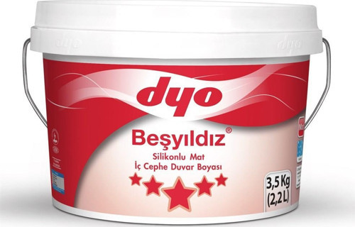 Beşyıldız Silikonlu Mat İç Cephe Boyası 3.5 Kg Tülden