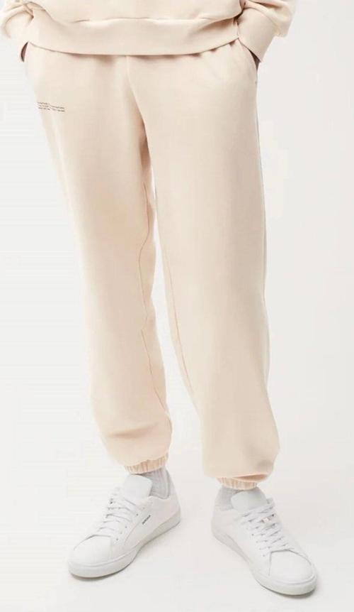 Beli Lastikli Paçası Lastikli Pamuklu Nefes Alan Nature Concept Regular Fit Jogger Bej Eşofman Altı