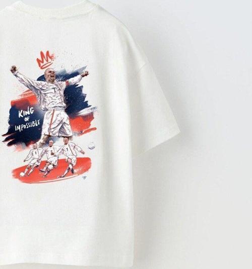 I Can Do All Thıngs Yazılı Futbol Tasarım Baskılı Beyaz Çocuk T-Shirt