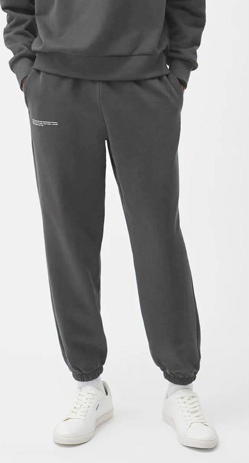 Beli Lastikli Paçası Lastikli Pamuklu Nefes Alan Nature Concept Regular Fit Jogger Füme Eşofman Altı