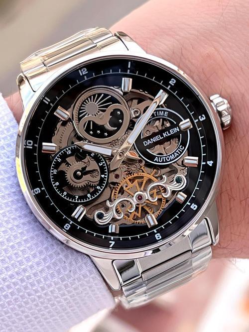 Otomatik&Kurmalı Ay Ve Güneş Kadran Dual Time Özelikli Erkek Kol Saati EDK.14043.2