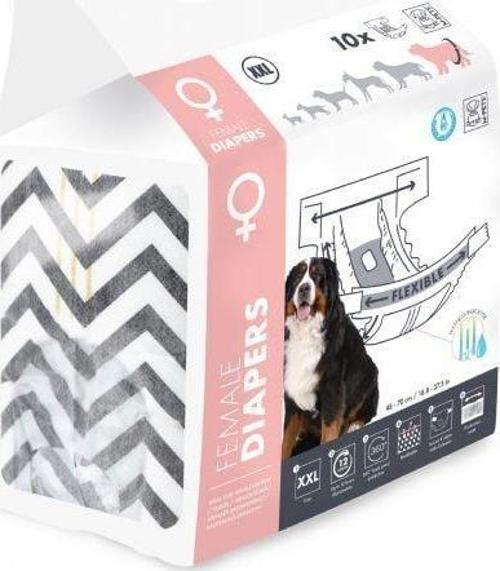 Diapers Dişi Köpekler İçin Külot (XXL) 10lu