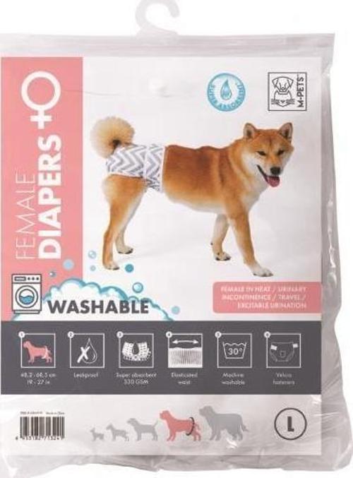 Dişi Köpekler İçin Yıkanabilir Külot (L)