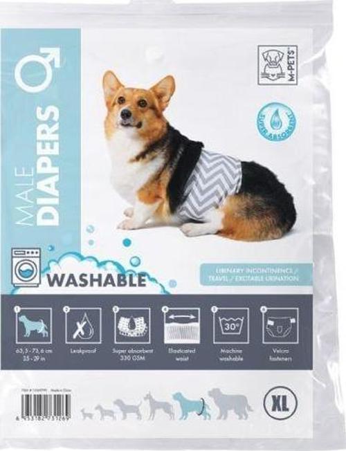 Erkek Köpekler İçin Yıkanabilir Külot (XL)