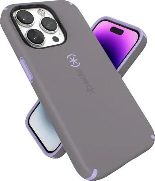 iPhone 14 Pro Kılıfı Cloudy Grey/Spring Purple