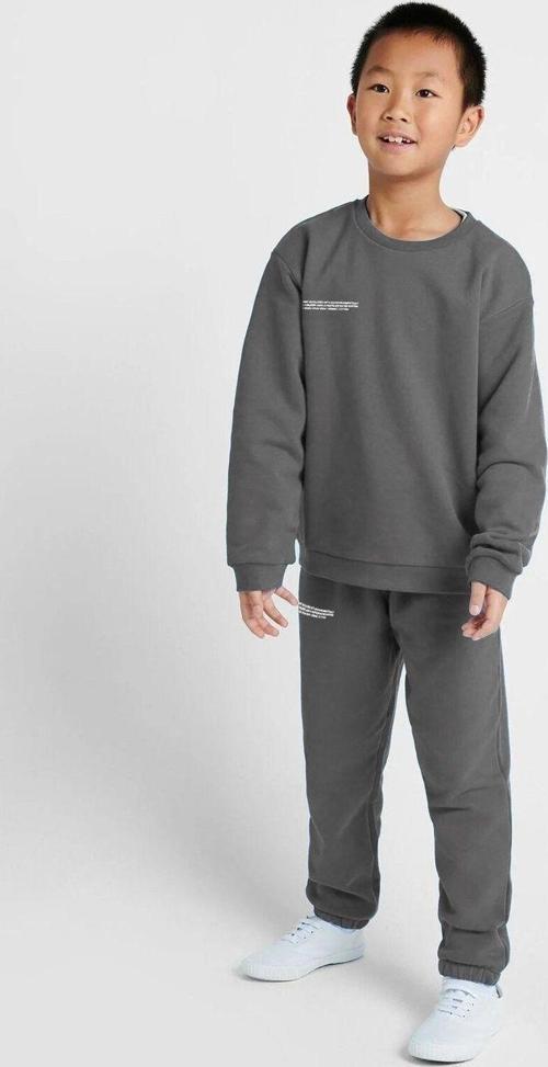 Füme Unisex Çocuk Bisiklet Yaka Nature Concept Baskılı Oversize Hoodie Sweatshirt