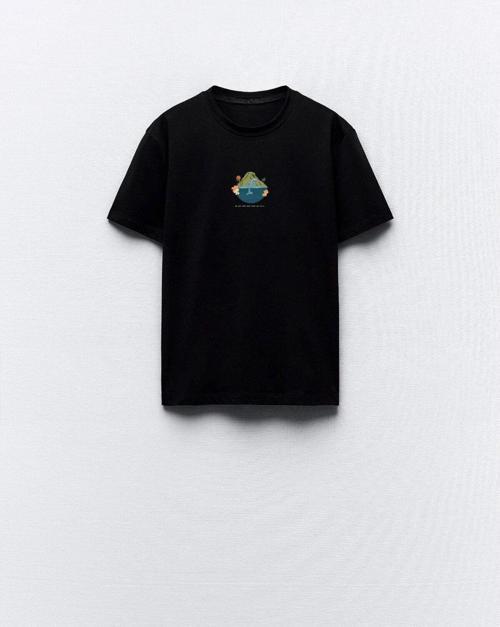 Do Not Work More Thank You Line Baskılı Siyah Kadın T-Shirt