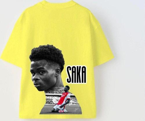 Euro 2024'Ün Genç Yıldızları Saka Baskılı Sarı Çocuk T-Shirt