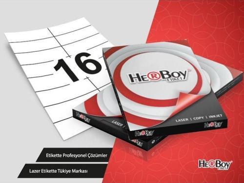 HB-1105 Beyaz Lazer Etiket A4, 105mm x 37,125mm