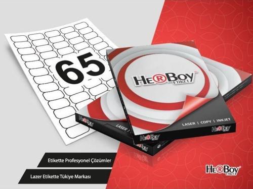 HB-1065 Beyaz Lazer Etiket A4, 38,1mm x 21,2mm