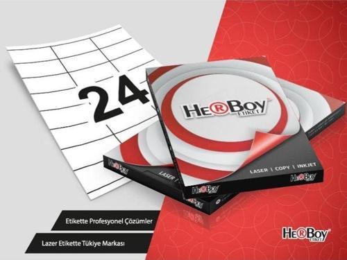 HB-1324 Beyaz Lazer Etiket A4, 70mm x 35mm