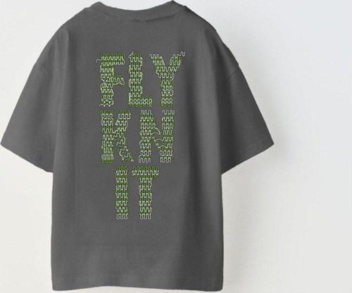 Collective Fly Knıt Yazılı Futbol Tasarım Baskılı Füme Çocuk T-Shirt