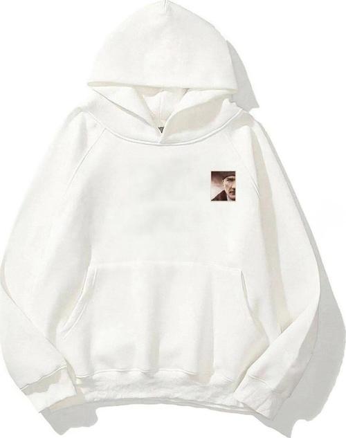 Kapüşonlu Içi Polar Mustafa Kemal Atatürk Baskılı Beyaz Unisex Hoodie Sweatshirt