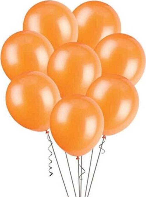 Metalik Balon Turuncu 100Lü