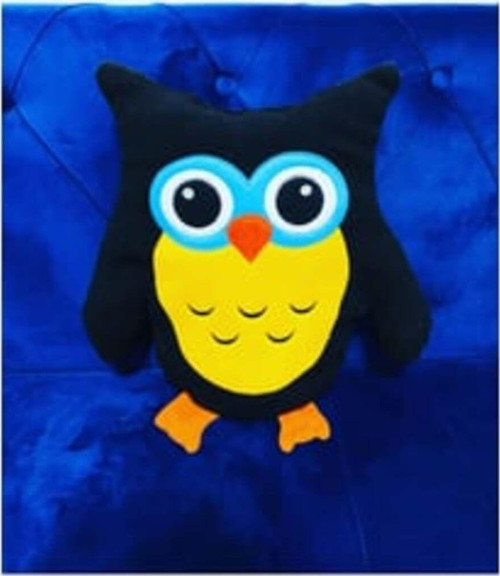 Baykuş Figürlü Yastık 35 Cm