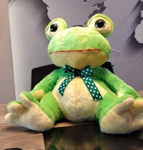 Cam Göz Peluş Kurbağa 40Cm