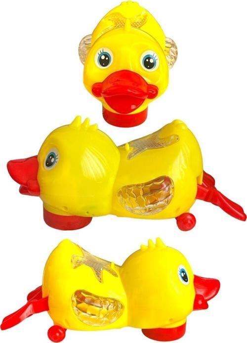 Birgün Beş Küçük Ördek Şarkısını Söyleyen Pilli Işıklı Sesli Ördek