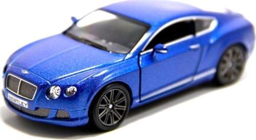 Bentley Continental Gt Speed 2012 1:38 Mavi Çek Bırak Model Araba