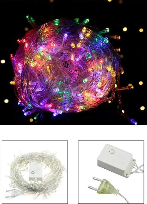 Toprockstore 10 Metre 100 Ledli 8 Fonksiyonlu Yılbaşı Süsü Dekor Led Işık