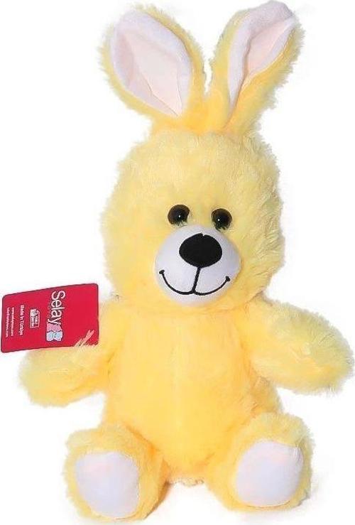 2225S Peluş Tavşan 20 Cm Sarı -Selay Oyuncak