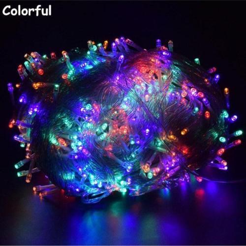 Toprockstore 100 Ledli Fişli Led, Dekor Lambası Animasyonlu 10M Rgb Yılbaşı Ağacı Işığı 10M