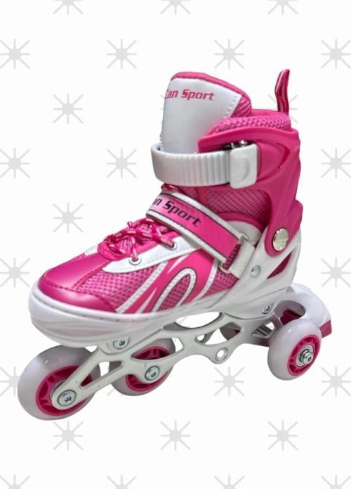 Paten Ayarlanabilir 2 1 1 Işıklı Metal Gövde Alıştırma Pateni Çanta Işıklı Paten