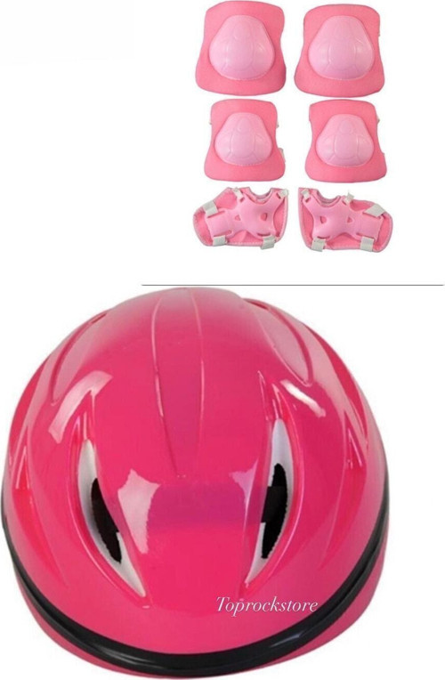Toprockstore Çocuk Kask Dizlik Dirseklik Koruyucu Set 7 Parça