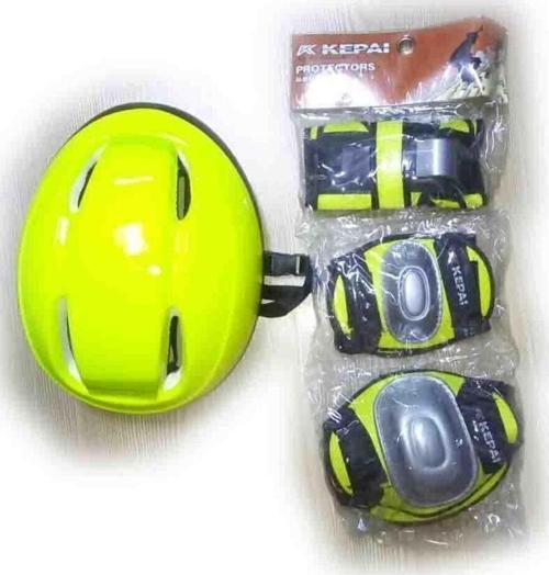 Toprockstore Çocuk Kask Dizlik Dirseklik Koruyucu Set 7 Parça