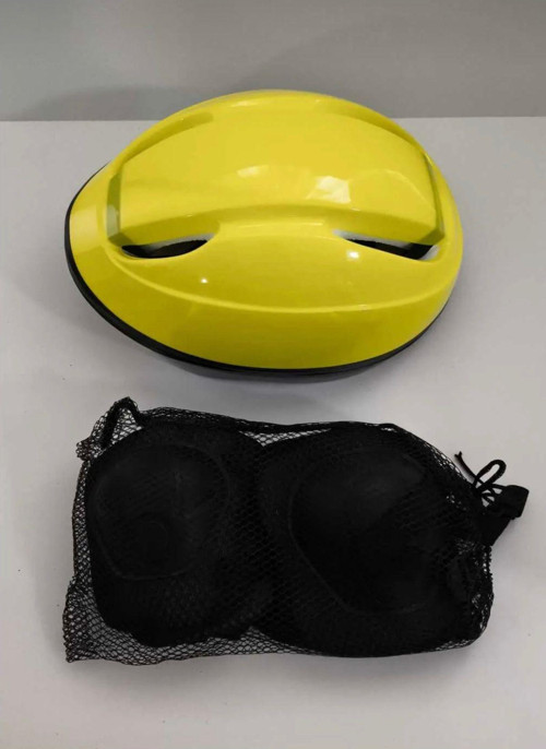 Toprockstore Çocuk Kask Dizlik Dirseklik Set 7 Parça Sarı