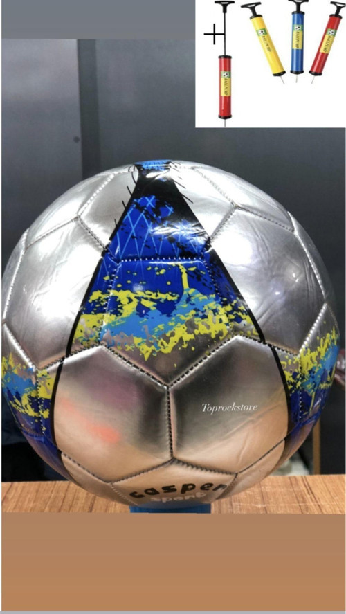 Toprockstore Dikişli Futbol Topu 5 Numara Şişirme Pompası Hediyeli