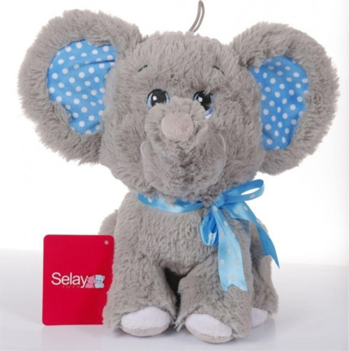 Gri Peluş Oyuncak Fil 28 Cm