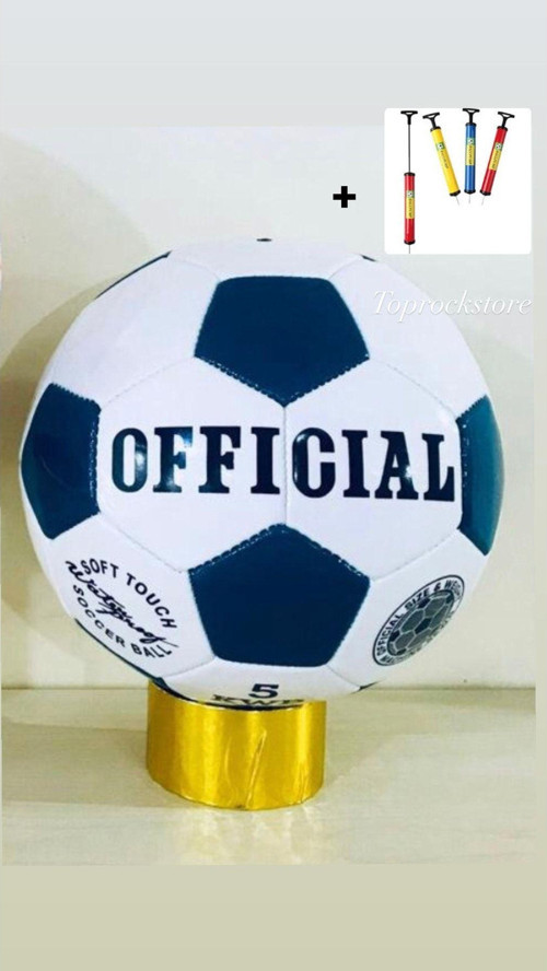 Toprockstore Dikişli Futbol Topu A Kalite Şişirme Pompası Hediyeli