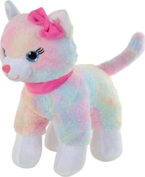 Peluş 30 Cm Pembe Tokalı Kedi Pl62555