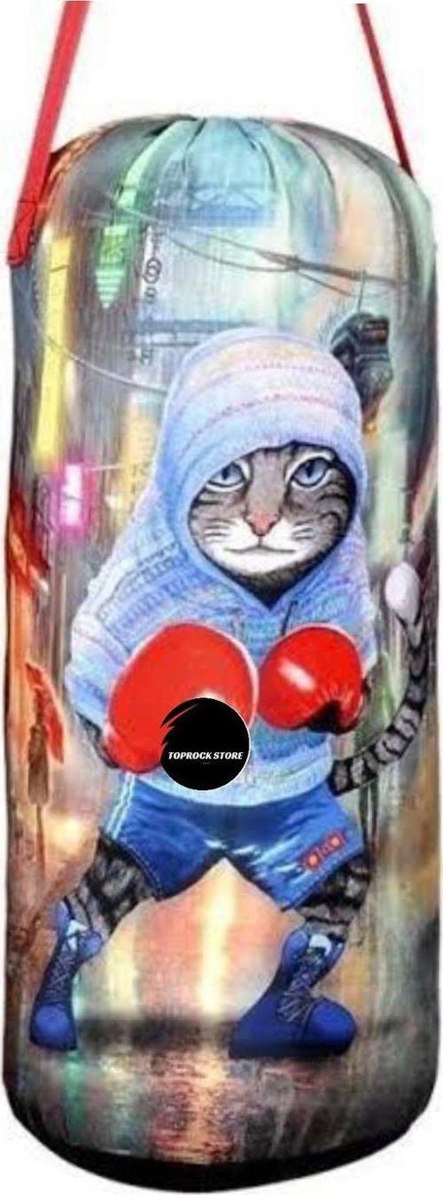 Toprockstore Çocuk Boks Torbası Eldivenli Boks Torbası 50 Cm