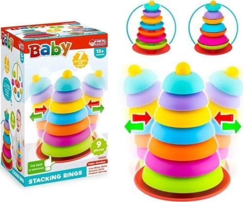 Toprockstore Eğitici Sallanan Halkalar 9 Parça Dede